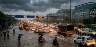 Delhi-NCR Sinks: Traffic Halted, WFH Advised|