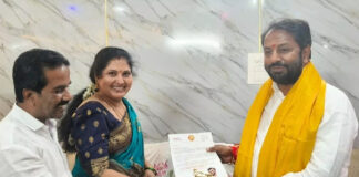 మై టీడీపీ యాప్లో చురుకైన సేవలకు సులోచనకు ప్రశంసా పత్రం