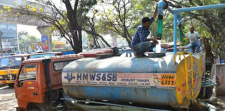 హైదరాబాద్లో నీటి సరఫరాకు బ్రేక్.|