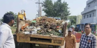 రోడ్డు పక్కన చెత్త వేయకుండా చర్యలు|