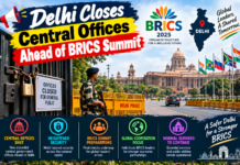 Delhi Closes Central Offices Ahead of BRICS Summit|