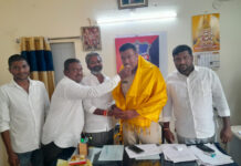 రాజాపేట ఎస్ ఐ తక్యుద్దీన్ గారికి గణాంగ సన్మానం |