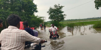 కంచల రాళ్లవాగు ఉధృతి
