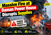 Massive Fire at Daman Power House Disrupts Supplies|
