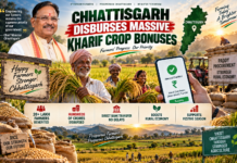 Chhattisgarh Disburses Massive Kharif Crop Bonuses|