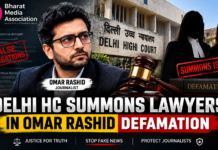 Delhi HC Summons Lawyers in Omar Rashid Defamation|