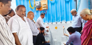 గరికపాడులో మినరల్ వాటర్ ప్లాంట్ను ప్రారంభించిన ఎమ్మెల్యే శ్రీ శ్రీరాం రాజగోపాల్ (తాతయ్య) గారు రూ.6 లక్షల సీఎస్ఆర్ నిధులతో ఐ క్లీన్ మెటల్ సిస్టమ్స్ కంపెనీ ఆధ్వర్యంలో ఏర్పాటు