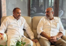 చిన్న శ్రీనుతో బొబ్బిలి ఎమ్మెల్యే భేటీ