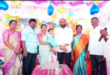 🔸చిన్నారి తనిష్క మొదటి పుట్టినరోజు వేడుకల్లో పాల్గొని ఆశీర్వదించిన ఉదయగిరి ఎమ్మెల్యే శ్రీ కాకర్ల సురేష్ గారు..!
