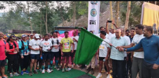 మంచిర్యాల నియోజకవర్గంలో దేశీయ స్థాయి తొలి జంగిల్ సఫారీ మారథాన్ మారథాన్ను ప్రారంభించిన ఎమ్మెల్యే కొక్కిరాల ప్రేమ్ సాగర్ రావు