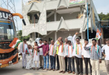 ఓటు బచావో – దేశ్ బచావో నినాదంతో ఢిల్లీకి బయలుదేరిన భద్రాద్రి కొత్తగూడెం జిల్లా కాంగ్రెస్ శ్రేణులు.