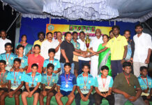తెనాలి హ్యాండ్ బాల్ పోటీ విజేతలకు బహుమతులు…