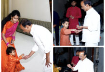 ఎంపీ ఈటల రాజేందర్ నివాసంలో ఘనంగా విజయదశమి వేడుకలు.|