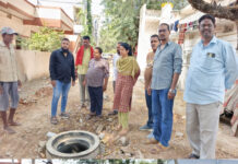 కాలనీల్లో అభివృద్ధి పనుల పరిశీలన.|