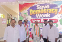 Democracy week protest by opposition party INDIA block